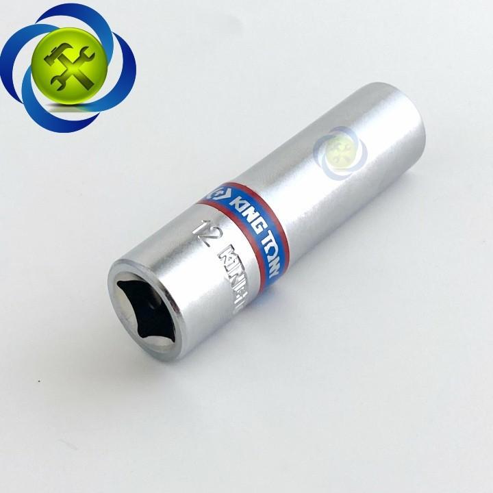 Tuýp 12mm loại 3/8 dài 63mm có 6 cạnh màu trắng Kingtony 323512M