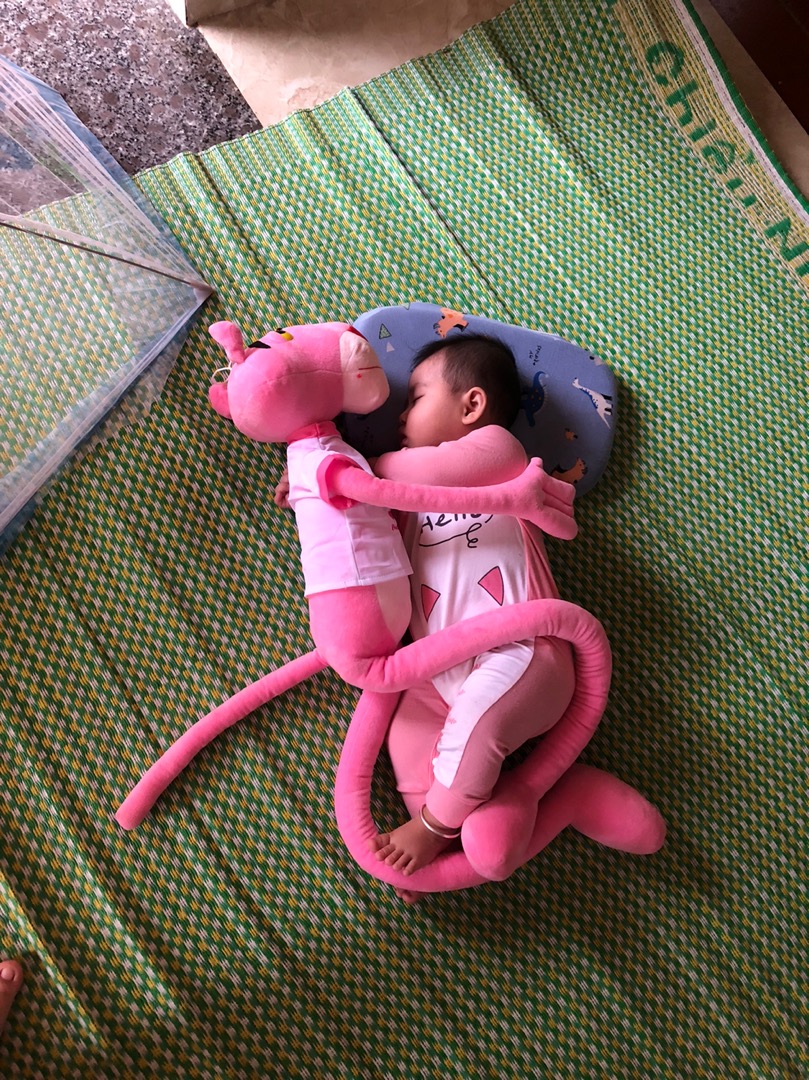 Báo hồng gấu bông cute khổng lồ - Gối ôm cho bé chống giật mình - Dài 60 cm đến 1m7 - Quà tặng người yêu hình thú Pink Panther nhồi bông