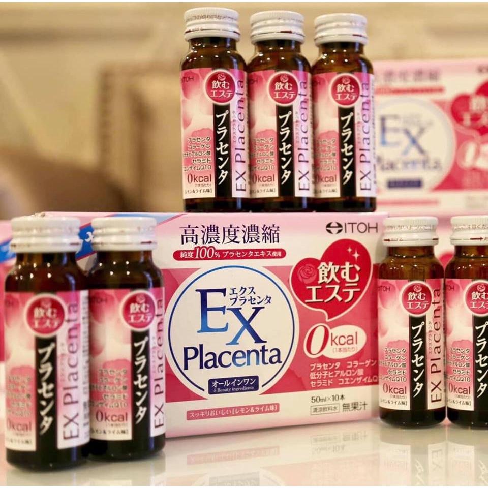 Nước uống tinh chất nhau thai Itoh EX Placenta (50ml x 10 chai)