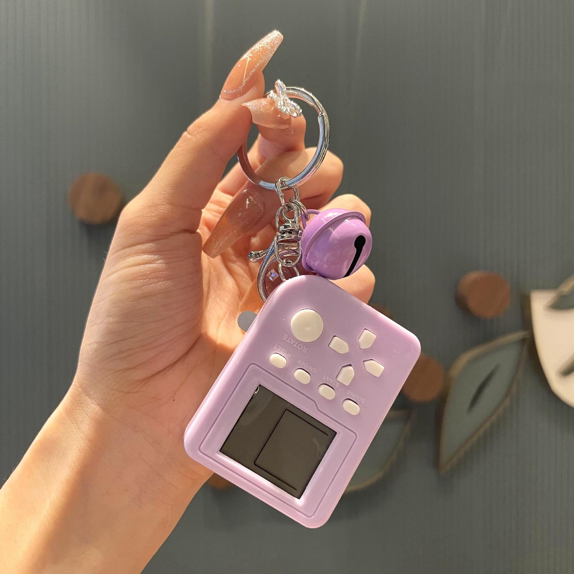 Tốt Nhất Cầm Tay Nhỏ Tay Cầm Chơi Game Mini Retro Tetris Tay Cầm Chơi Game Điện Tử Cầm Tay Tay Cầm Chơi Game Ô Tô Móc Khóa