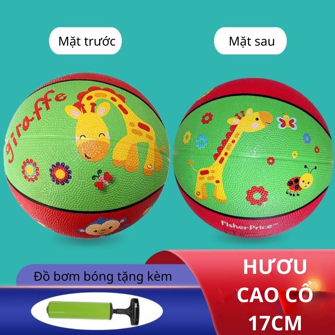 Đồ chơi bóng rổ trẻ em cao cấp Fisher Price cho trẻ 2-3-4-5 tuổi có tặng kèm bơm hơi