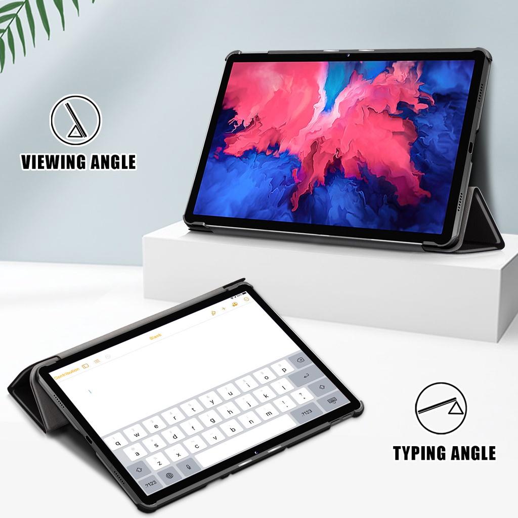 Ốp lưng da nắp gập in hình cho Lenovo Tab P11