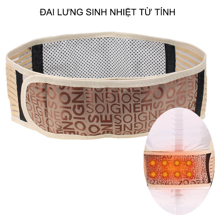 Đai lưng sinh nhiệt co giãn thoát khí thế hệ mới hỗ trợ đau và mỏi cơ thắt lưng, cột sống YX007 (Free size)