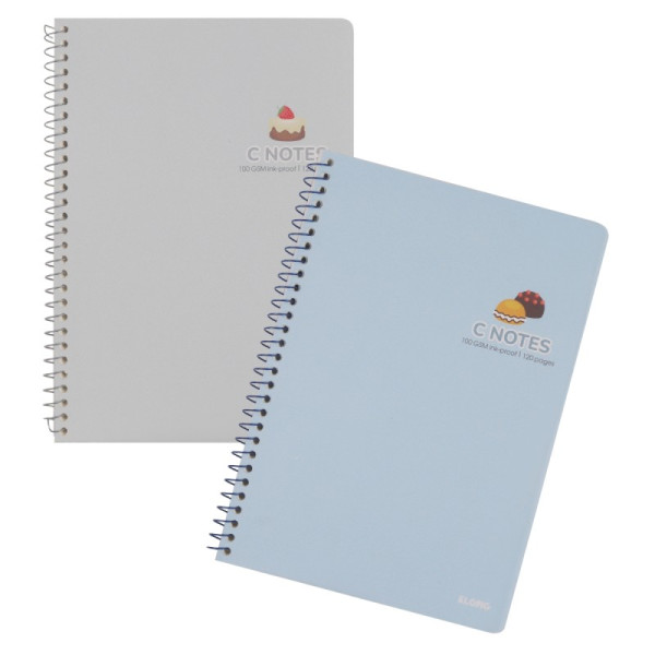 Vở C Notes (6 x 6) mm lò xo đơn bìa nhựa 2 mặt B5 120 trang 100/76; MS: 587