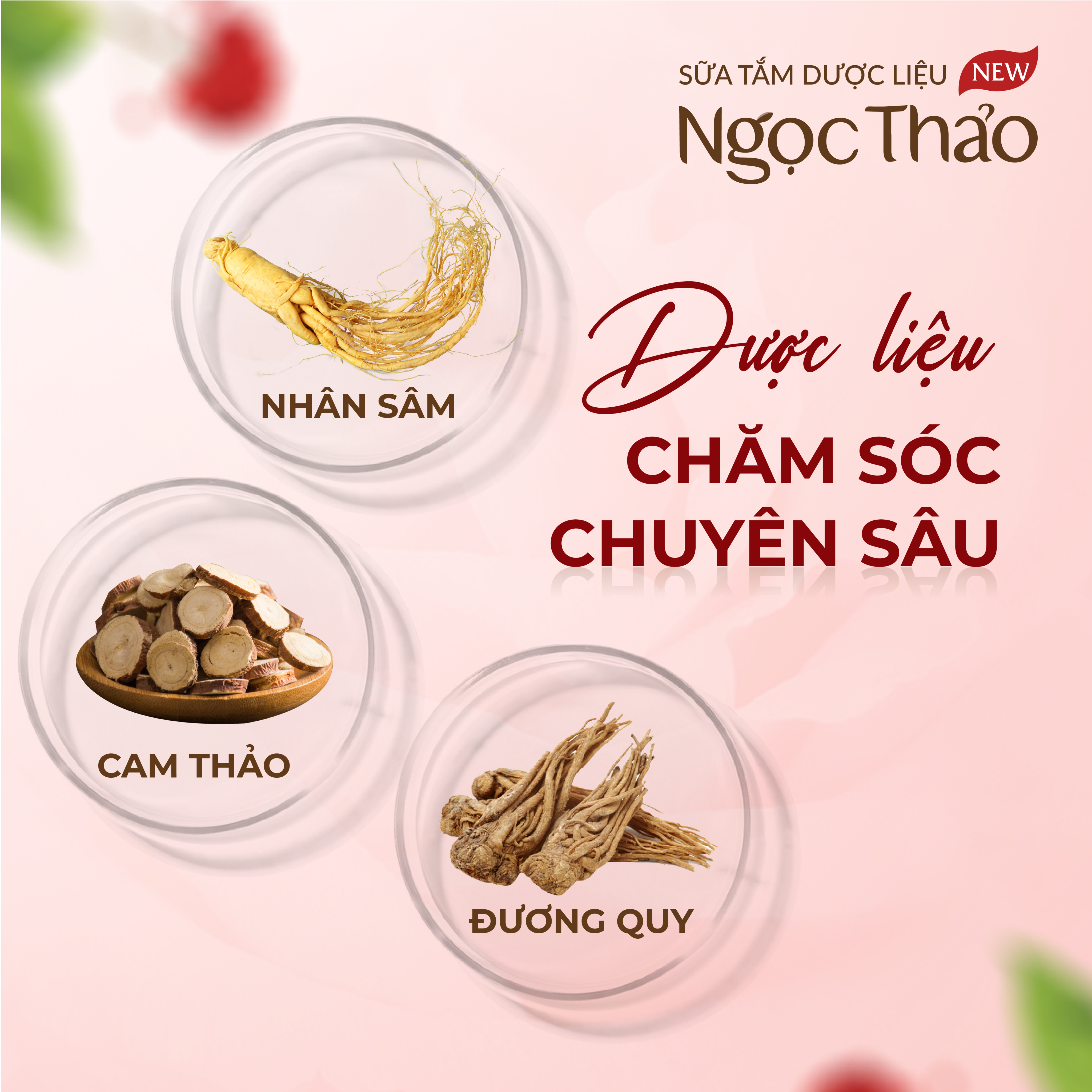 Sữa tắm Dược liệu Ngọc Thảo _ Chăm sóc chuyên sâu 300ml