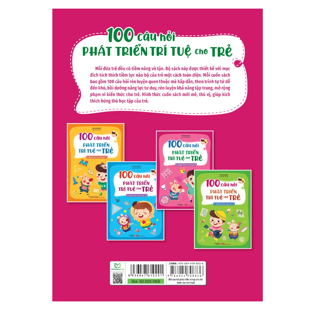 100 câu hỏi phát triển trí tuệ cho trẻ - Dành cho trẻ 5 tuổi B50