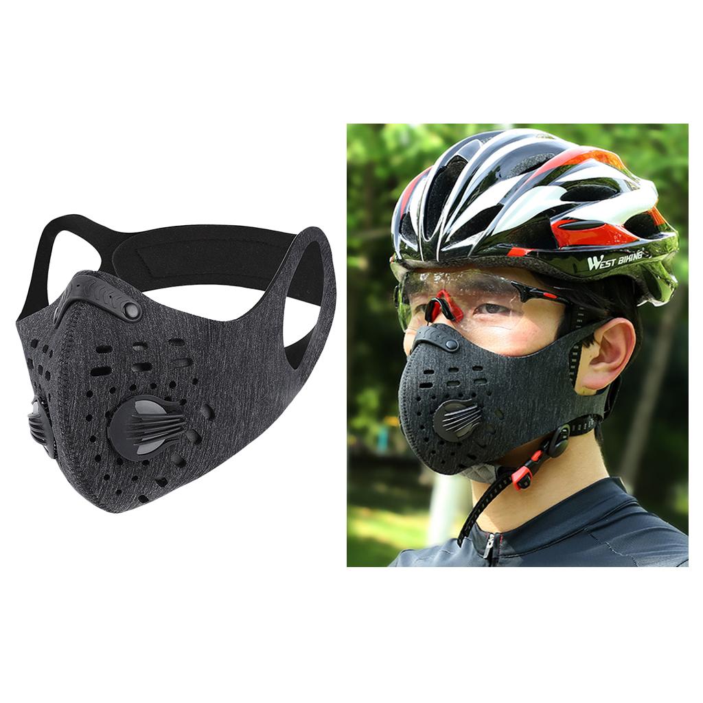 Motorcycle Cycling Half Face Mask with Filter Activated Carbon Mask