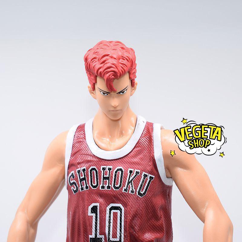 Mô hình Slam Dunk - Mô hình nhân vật Hanamichi Sakuragi có 2 đầu thay thế cực nét đẹp cao to cầm chắc tay - 31cm