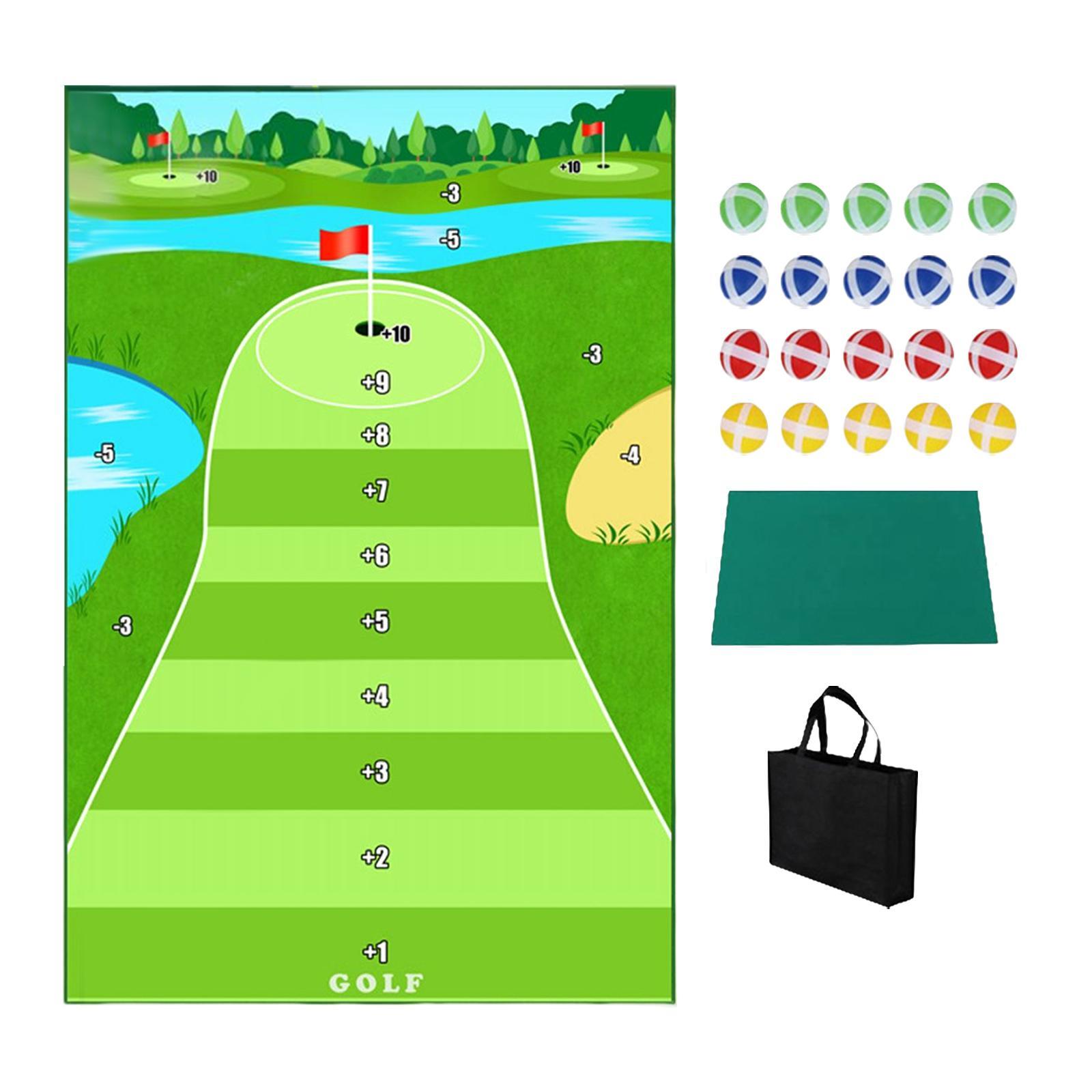 Golf Hitting Mat Cushion Durable Improve Golf Skills Training Swing Trainer Golf Game Set for Office Home