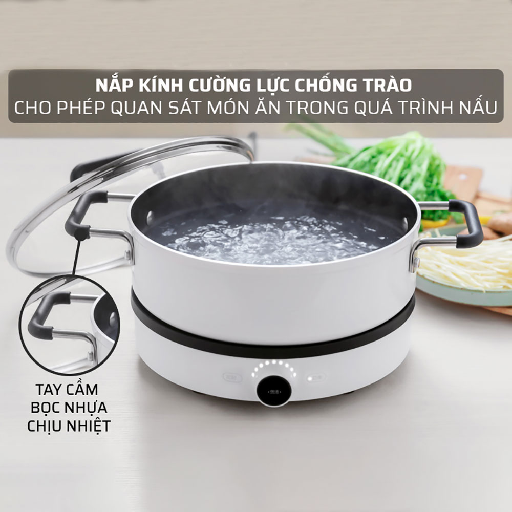 Nồi nấu canh, nấu lẩu đa năng Xiaomi Mijia GJT02CM - Hàng Nhập Khẩu