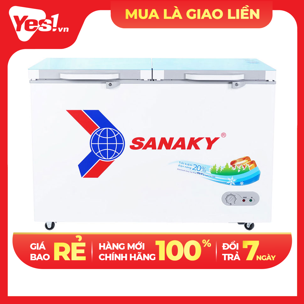 Tủ đông Sanaky Inverter 270 lít VH-3699A2KD - Hàng Chính Hãng - Chỉ Giao Hồ Chí Minh