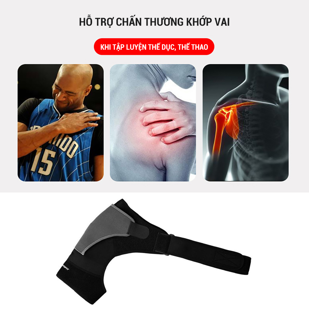 Đai bảo vệ khớp vai, bảo vệ vai phòng tránh chấn thương GoodFit phục hồi chức năng vai GF701S