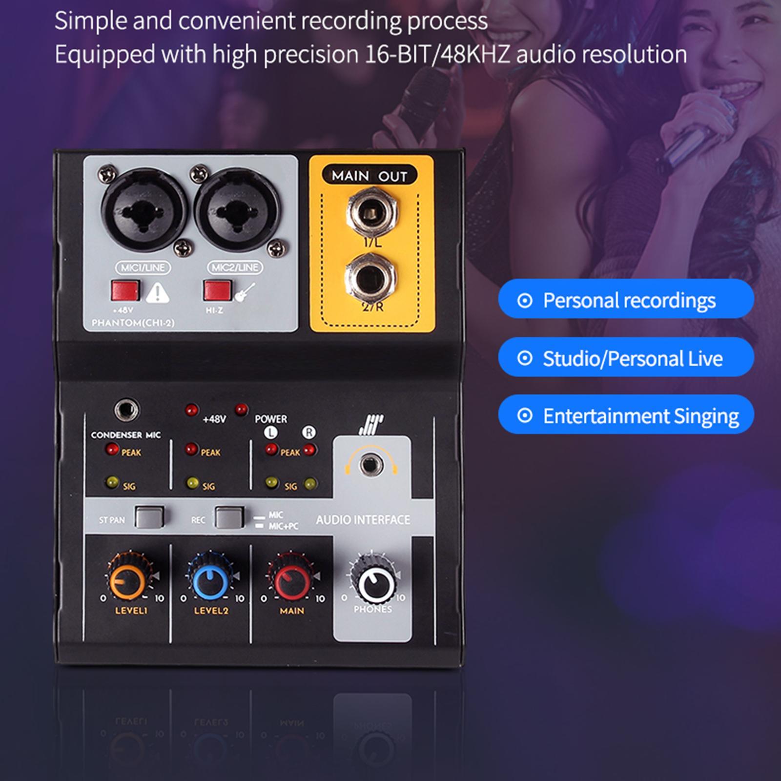 Mini Audio Mixer Audio Mixer Controller for Party Recording Studio Show