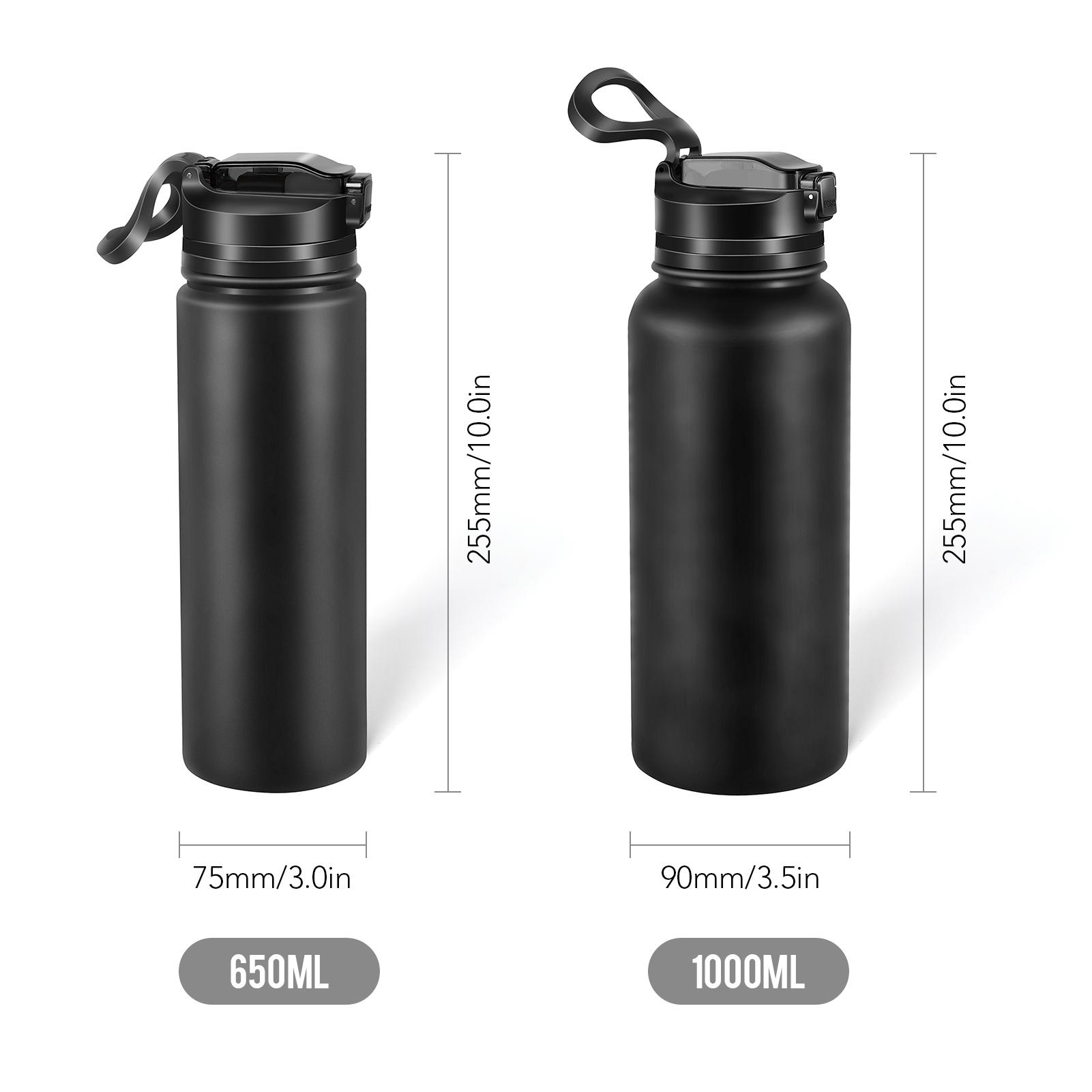 Bình lọc nước chân không bằng thép không gỉ 650ml / 1000ml