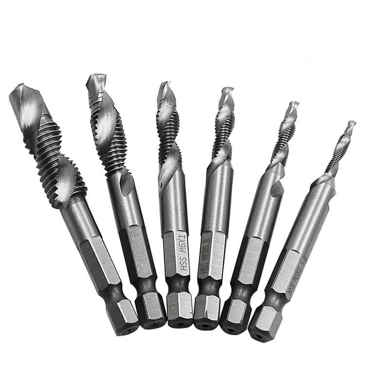 Bộ 6 Mũi Khoan Taro HSS 4341 Tạo Ren Cao Cấp, giúp tiết kiệm thời gian thi công, tiết kiệm chi phí siêu tiện lợi. M3, M4, M5, M6, M8, M10