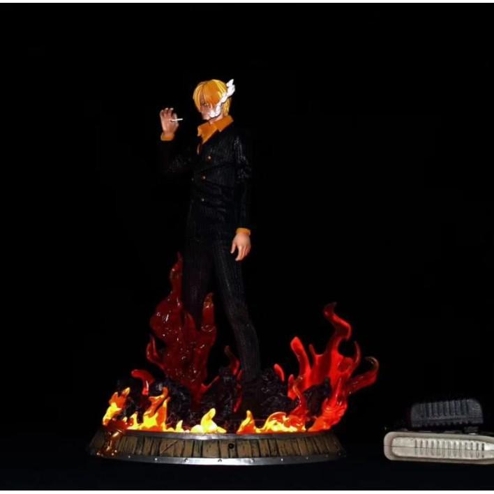 Mô hình Figure One Piece Sanji hút khói có led 38cm