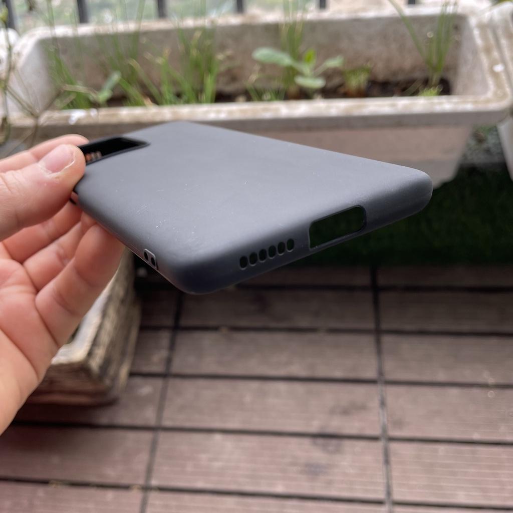 Ốp lưng silicon dẻo màu đen chống bám vân tay dành cho Xiaomi Mi 11T/ Mi 11T Pro