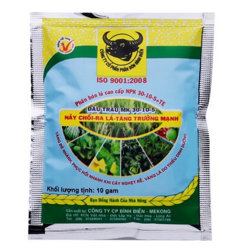 Phân bón lá cao cấp Đầu Trâu MK 30-10-5 10g