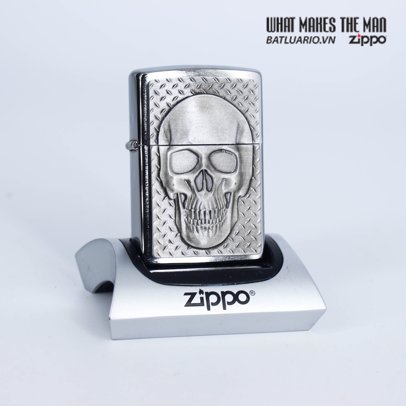 Bật Lửa Zippo 29818 – Zippo Skull With Brain Surprise Emblem