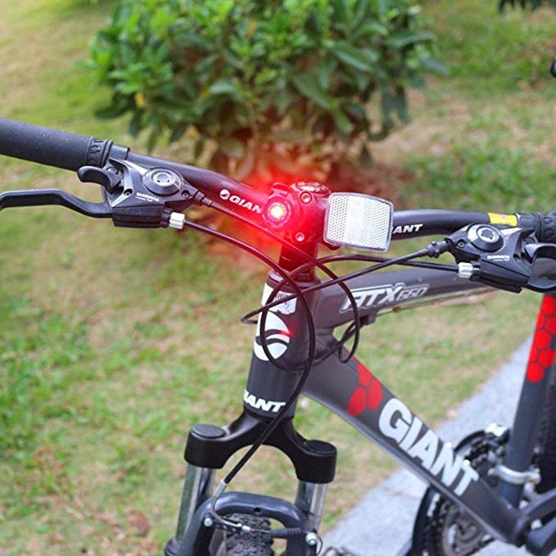 Đèn Led Cảnh Báo An Toàn Gắn Phía Trước Xe Đạp Chống Thấm Nước