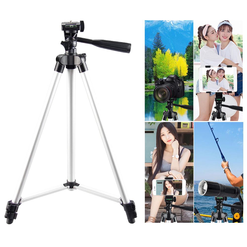 Chân máy chụp ảnh quay video nhẹ Chiều cao 50cm có thể điều chỉnh 1/4 inch Vít cho điện thoại thông minh và máy ảnh DSLR SLR