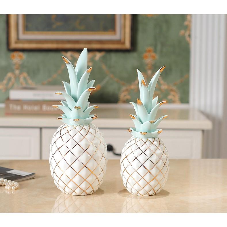 Bộ 2 tượng trang trí Savor Pineapple
