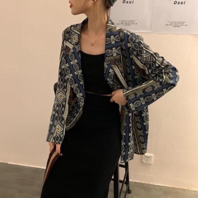 ÁO SƠ MI LỤA OVERSIZE