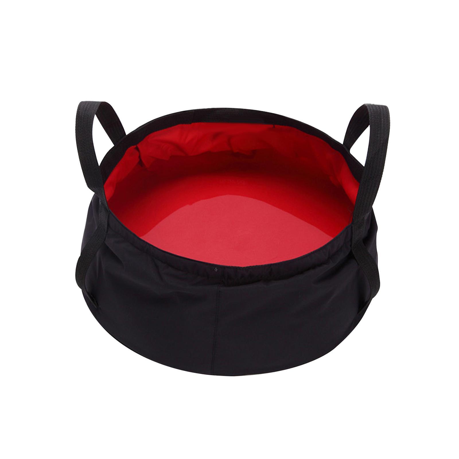 Waterproof Collapsible Water Bucket with Storage Bag Lightweight Water Container Wash Basin for Camping Fishing Backpacking Boat Car Washing