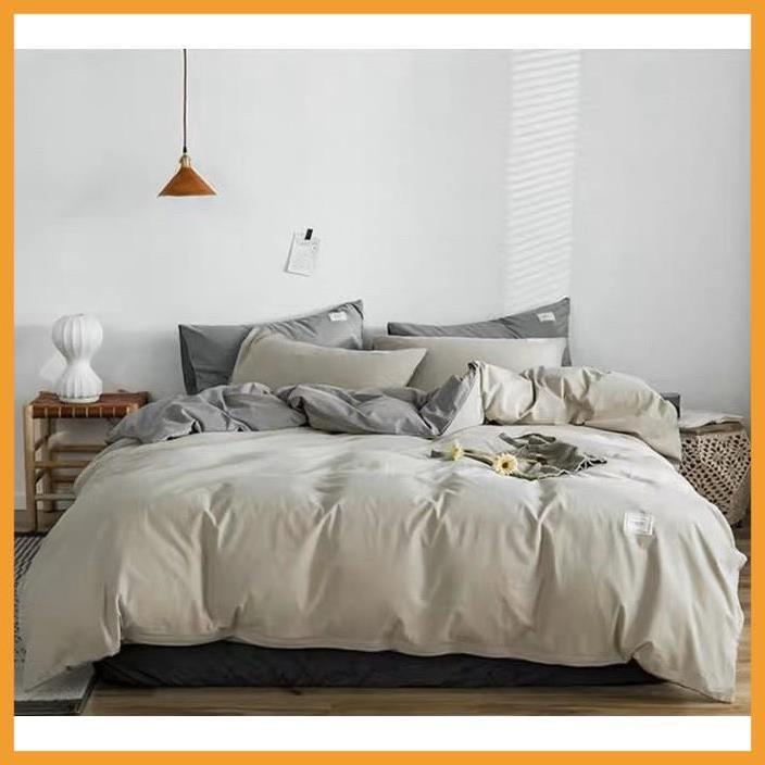 Bộ Chăn Ga Cotton Tici Cao Cấp Phong Cách Hàn Quốc Đủ Size Đủ Màu Hàng Đẹp Loại 1