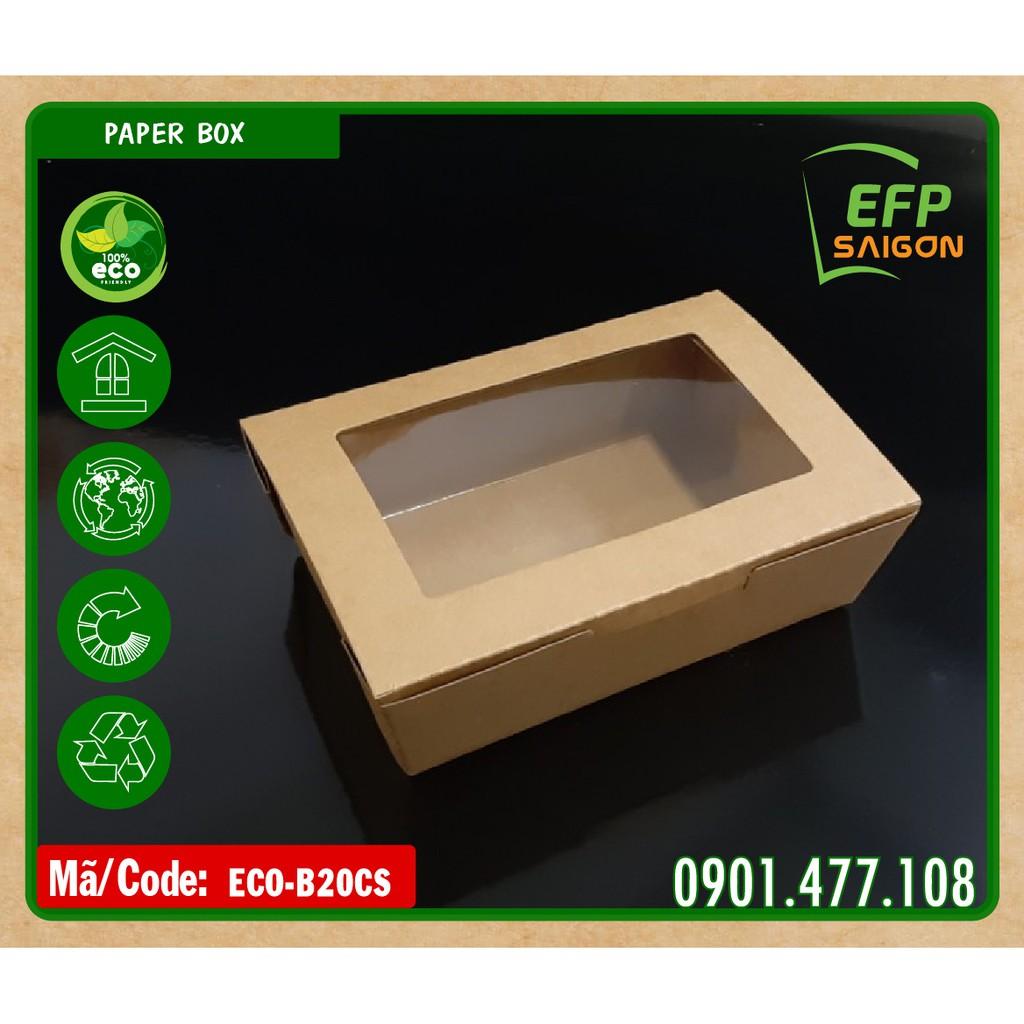 Hộp giấy đựng thức ăn 100 cái/đơn x 3.250d