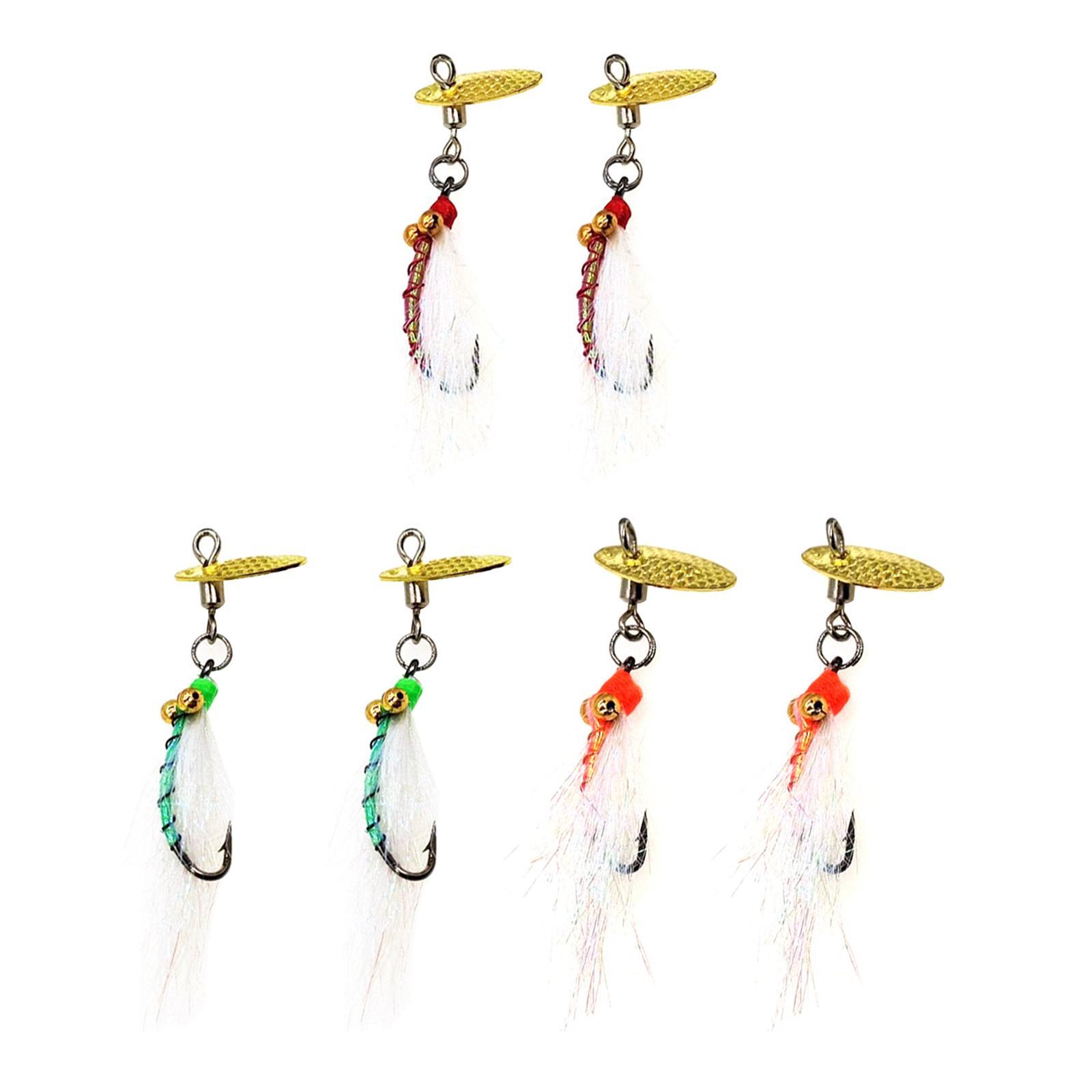 Realistic Fly Fishing Flies Accessory Stainless Streamers with Hook