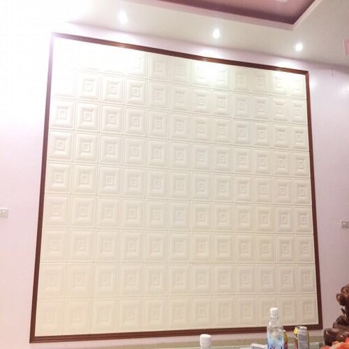 Bộ 5 Tấm Xốp Dán Tường Da Ô Vuông, Da P3