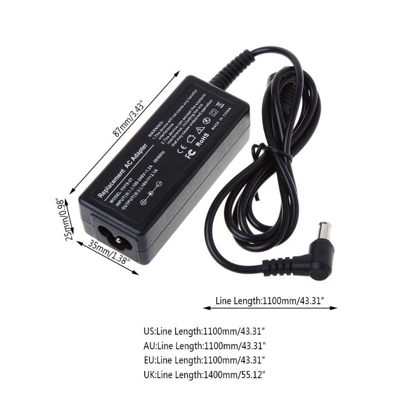 AC DC Adapter Sạc Dây Chuyển Đổi 19V 2.1A Cho LG Màn Hình LCD TV