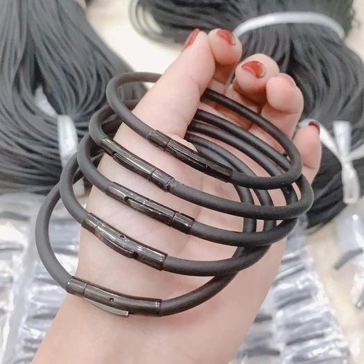 Vòng tay dây cao su đeo lu thống phong thủy nam nữ, Anchi jewelry