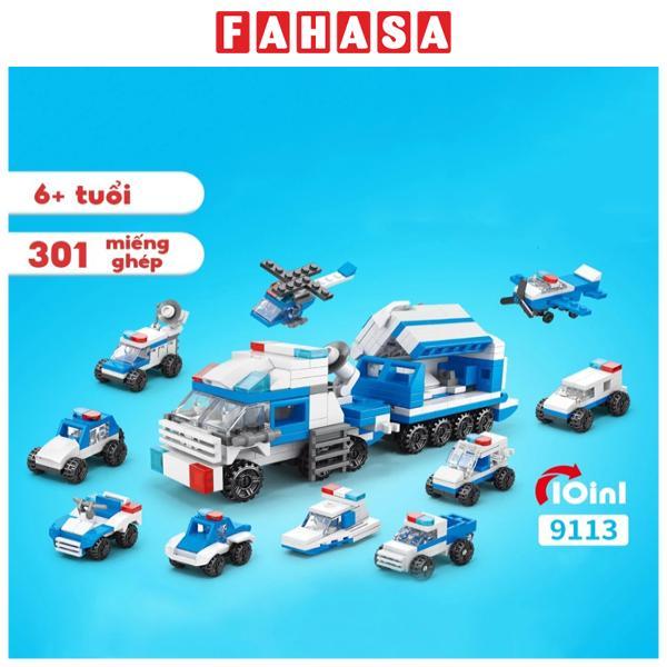 Đồ Chơi Lắp Ráp Phương Tiện Cảnh Sát Tiên Phong - Police Pioneer - Toys&amp;Joys 9113 (301 Mảnh Ghép)