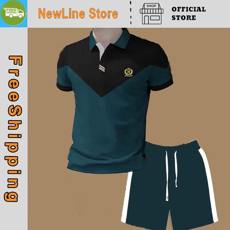 Bộ Quần Áo POLO Thể Thao Trẻ Trυng  Sang Trọng Hàng Cao Cấp Sport Chạy Bộ Tập Gym. - Trắng Thân Xám +Quần