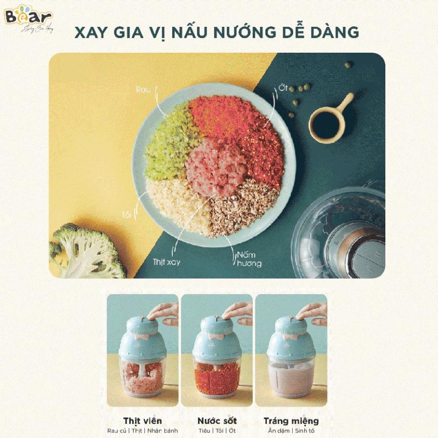 Máy Xay Đa Năng BEAR 600ml Dành Cho Bé Ăn Dặm Bản Quốc Tế BH Chính Hãng 18 Tháng. Máy xay đa năng chính hãng HAGU - Hàng chính hãng