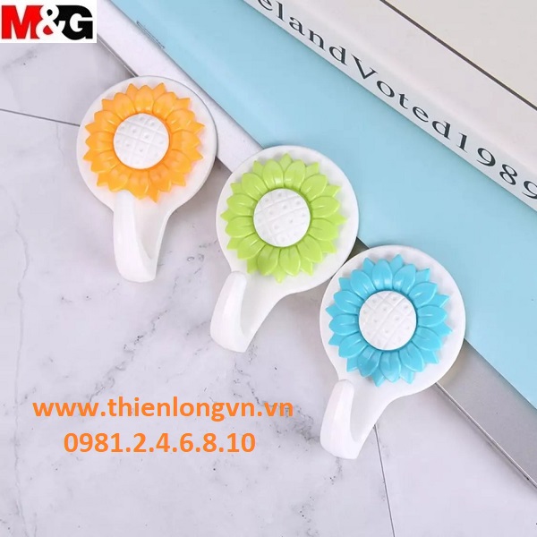 Vỉ 3 móc dán tường 1.5kg hoa hướng dương M&amp;G - ARC925A8