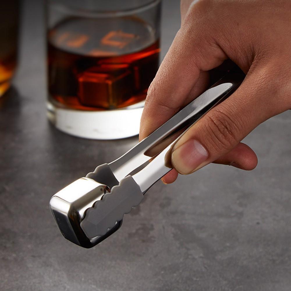 Đá Lạnh Vĩnh Cửu Không Tan Cao Cấp Hộp 8 Viên Tặng Kèm Kẹp Gắp Đá Inox