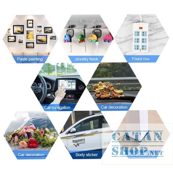 ️️1 cuộn băng keo 2 mặt trong suốt chất liệu silicon Nano siêu dính dài 3 mét Keo dán nano 2 mặt GD337-KeoNano