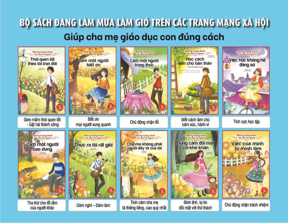 Nhật Ký Trưởng Thành Của Đứa Trẻ Ngoan (Hộp 10 cuốn) Tặng tranh ghép hình cho bé (mẫu ngẫu nhiên)