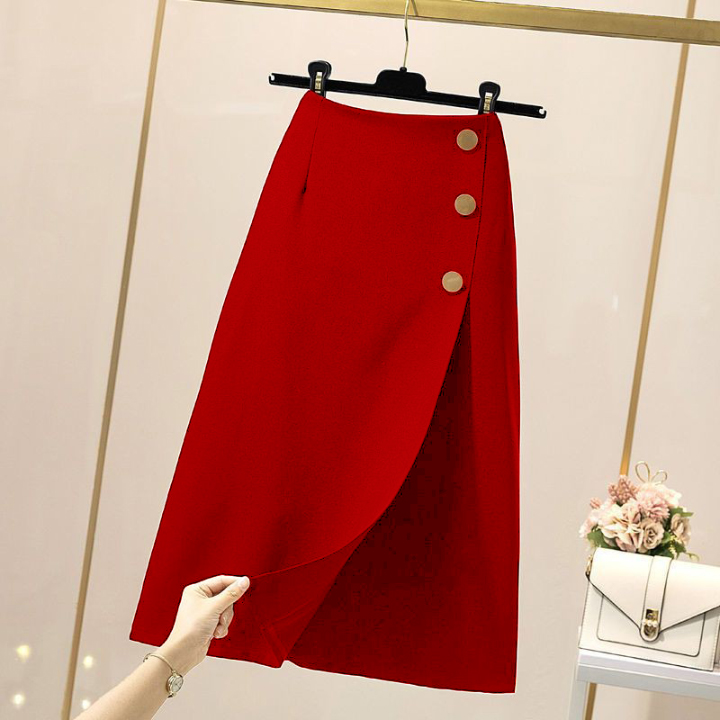 Chân Váy Nữ New Design Thiết kế Dáng Váy Đắp Tà Chéo ,Phom chữ A Trẻ Trung, Dài 63cm ,Thanh Lịch Công Sở ,,Chất Vải Tốt Co Giãn CV0083