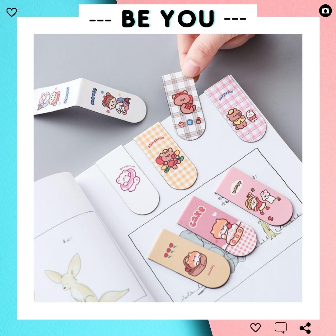 Bookmark Nam Châm, Kẹp Đánh Dấu Sách Hoạt Hình Cute Dễ Thương,Phụ Kiện Trang Trí Sách, Sổ