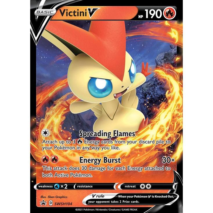 Bộ 60 thẻ bài Pokemon - Victini V Battle Deck 2021