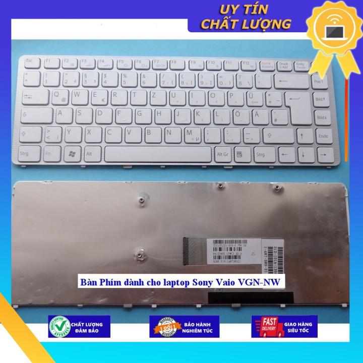 Bàn Phím dùng cho laptop Sony Vaio VGN-NW - MÀU TRẮNG - CÓ KHUNG - Hàng Nhập Khẩu New Seal