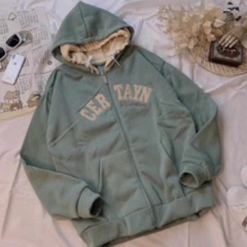 Áo khoác hoodie from rộng, Áo khoác nỉ ngoại chống nắng có lớp trong Certayn