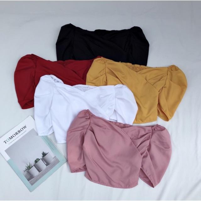 Áo croptop kiểu bánh bèo siêu hot - carotshop