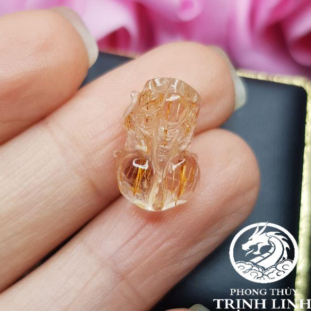 MẶT TỲ HƯU NỞ HẬU SIZE NHẪN ĐỎ CAM