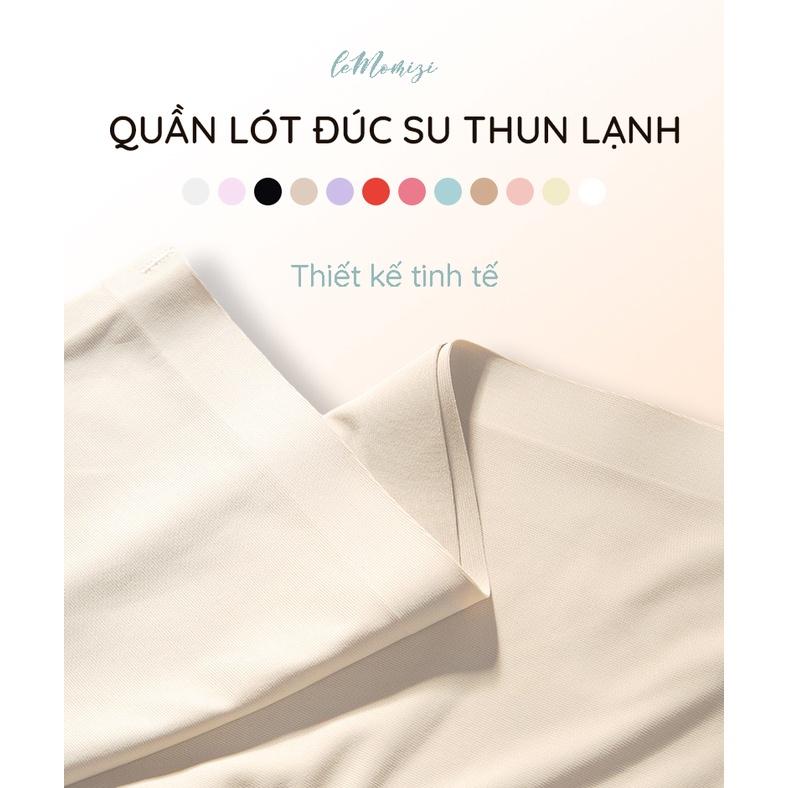 Quần Lót Nữ Đúc Su LeMOMIZI cao cấp thun lạnh không đường may kháng khuẩn size M đến XXL (35-75kg) ds05