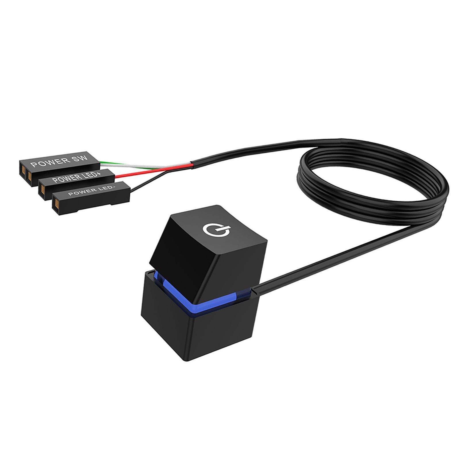 Desktop Switch, with Extension Cable Desktop Computer Power Switch for